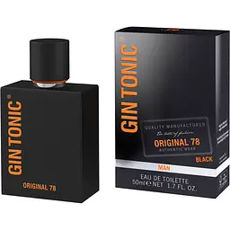 Туалетна вода для чоловіків Gin Tonic Original 78 Black 50 мл - мініатюра 2