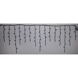 Гірлянда Delux ICICLE 100LED 2x0.7 м Жовтий flash Білий/Чорний IP44 (90015182) - мініатюра 3