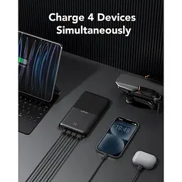 Портативний зарядний пристрій Vrurc 30000 mAh 20W швидка зарядка PD 18W QC 3.0 USB C з 4 виходами - мініатюра 5