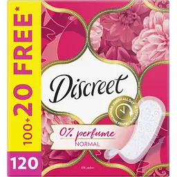 Щоденні гігієнічні прокладки Discreet Normal без запаху 120 шт. - мініатюра 2