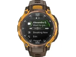 Смарт-годинник Garmin Instinct Crossover AMOLED Bronze/Sunburst (010-03398-01) - мініатюра 4