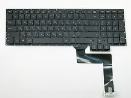 Клавіатура для ASUS G750, G750J, G750JH, G750JM, G750JZ (UA Black без рамки) - мініатюра 3