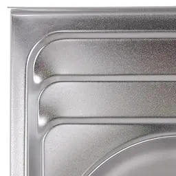 Кухонна мийка накладна ZERIX Z8060B-08-180E satin (ZX1620) - мініатюра 2