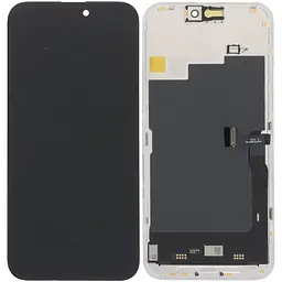 Дисплей iPhone 15 Pro Max чорний OLED, OEM Soft DD