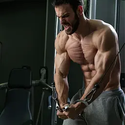 Ручка York Fitness для тяги з гумовою рукояткою, хром - мініатюра 6