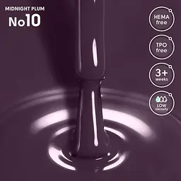 Гель-лак Shelly 10 Midnight Plum 12 мл - мініатюра 2