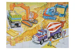 Пазл Same Toy Будівельна техніка, 4 картинки (2201Ut) - мініатюра 5