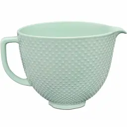 Чаша KitchenAid 4,7 л 5KSM2CB5TDD керамічна, з ручкою, текстурована, візерунок краплі роси