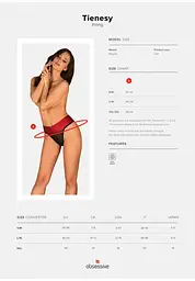 Трусики Obsessive Tienesy XXL мульти - мініатюра 9