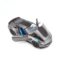 Ігрова автомодель Maisto Corvette Grand Sport 2017, сірий металік, 1:24 (31516 met. grey) - мініатюра 6