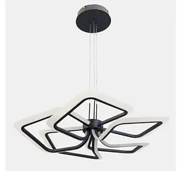 Чорна компактна LED люстра з 5 підвісними рамковими елементами Artlight 2406-5DS-BK - мініатюра 2