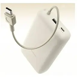 Портативна батарея Xiaomi 20000mAh 33W Integrated Cable (BHR8851GL) кора дуба - мініатюра 6