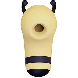 Вакуумний стимулятор з мікрострумами CuteVibe Beebe Yellow на палець - мініатюра 2