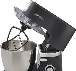 Gorenje Кухонная машина Gorenje 1500Вт, чаша-метал, корпус-пластік-7л, насадок-3, чорний - мініатюра 7