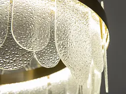 Підвісна люстра Diasha 803/600SGD кругла LED-модель у золотому кольорі, потужність 120 Вт, діаметр 58 см - мініатюра 5