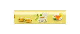 Вініловий кухонний фартух Happy Pocket Чай з лимоном наклейка для кухні ПВХ Напої Жовтий Z181739 - мініатюра 6