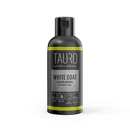 Шампунь Tauro Pro Line для собак і кішок з білим хутром збереження кольору зволоження живлення White coat Keratin 50 мл