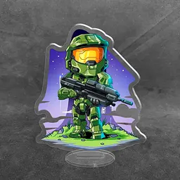 Акрилова колекційна фігурка Chibi Halo Мастер Чиф 1 10 cм