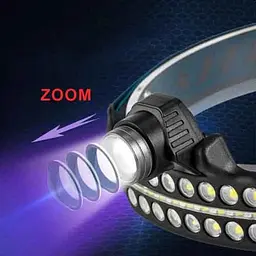 Ліхтар налобний акумуляторний з датчиком руху Type-C zoom біле та червоне світло BL-W690-LTS+SMD - мініатюра 4