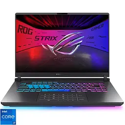 Ігровий ноутбук ASUS Gaming ROG Strix G16 G615JHR, дисплей 16 FHD+ (1920 x 1200), Intel Core i7 14650HX, RAM 32 ГБ DDR5, ємність пам’яті 512 ГБ SSD, NVIDIA GeForce RTX 5050 8 ГБ, сірий