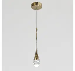 Світлодіодний підвіс Artlight 2010/1GD у формі витягнутої краплі, золото