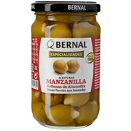 Оливки Bernal фаршировані мигдалем 300 г