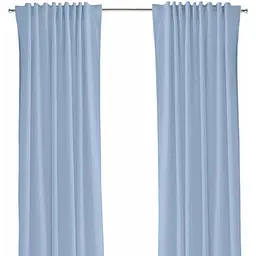 Штори на кухню та в кімнату Cosas MARINA 180х260 см 2 шт лазуровий (Curtains_12Wave_DUK_180x260)