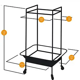 Клітка для птахів Ferplast EXPERT 100 р. 124.5 x 100 x h 156 cm - мініатюра 2