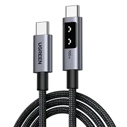 Кабель UGREEN L509 USB Type-C to USB Type-C PD Fast Charging 2m Чорний (35512)