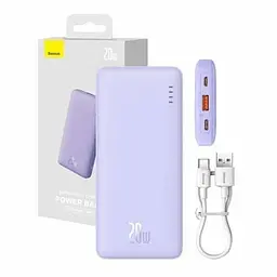 Павербанк Baseus Airpow 10000 mAh 20W (P10022801513-00) фіолетовий - мініатюра 5