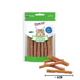 Ласощі для котів Dokas Sticks з філе лосося - мініатюра 3