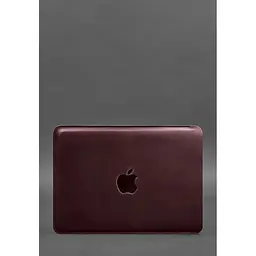 Шкіряний чохол для BlankNote Crazy Horse MacBook 14 дюймів Бордовий - мініатюра 6