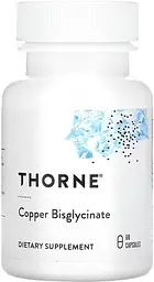 Медь Copper Bisglycinate 60 капсул Thorne vit0005386