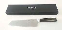 Ніж кухарський 20 см Damascus DK-HJ 6006 AUS-10 Дамаська сталь 67 шарів - мініатюра 10