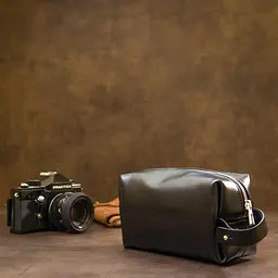 Чоловіча шкіряна косметичка GRANDE PELLE 17х10.5х7 см acs0018587 - мініатюра 7