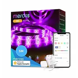 Розумна LED стрічка Wi-Fi Meross MSL320CPHK 5 метрів