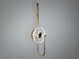 Світильник настінний LED Diasha F3790, 3W, золотий, 52 см, стильний для інтер'єру - мініатюра 2