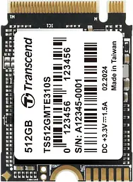 Накопичувач SSD Transcend m.2 NVMe 512GB M.2 2230 PCIe 4.0x4 3D TLC (TS512GMTE310S)