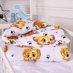 Ковдра MirSon антиалергенна дитяча зима Kids Time 20-0034 King Tiger 110x140 см бавовна (2200009665011) - мініатюра 2