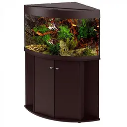 Акваріум Ferplast DUBAI CORNER 90 BLACK - 180 L 66 x 93 x h 57 см - мініатюра 2