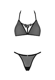 Комплект білизни Obsessive Celia Noir XS/S чорний - мініатюра 5