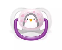 Пустушка Avent ортодонтична Ultra Air Animal для дівчат 0-6 міс 2 шт SCF080/06 - мініатюра 3