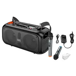 Акустика-караоке Hoco Bs54 Party wireless dual mic outdoor 2 мікрофони - мініатюра 5