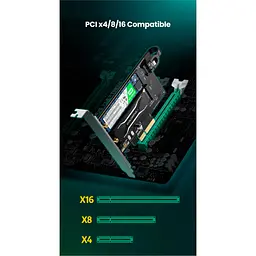 Контролер Ugreen PCI-E 3.0 for SSD M.2 NVMe + M.2 NGFF CM302 (70504) - мініатюра 4