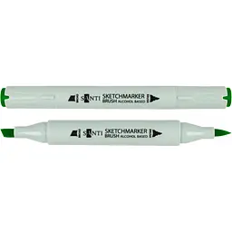 Набір спиртових маркерів Santi Brush SA-52 глибокий зелений 6 шт. (390971)