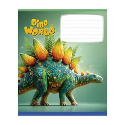 Зошит Школярик Star Dino world 12 аркушів клітинка (012-3664K), в асортименті