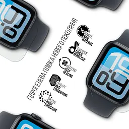 Плівка захисна Armorstandart hydrogel Apple Watch SE 3 2025 40mm 6 pcs (ARM88735) - мініатюра 2
