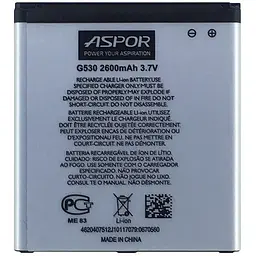Акумулятор Aspor BE-BG530CBE для Samsung G530/J500/J320/J250