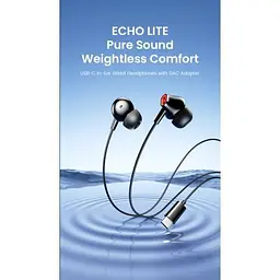 Навушники Vention Echo Lite USB-C In-Ear Wired Black (GBBBAV) - мініатюра 3
