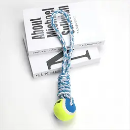 Інтерактивна іграшка для собак Derby Dog Rope Toy with Tennis